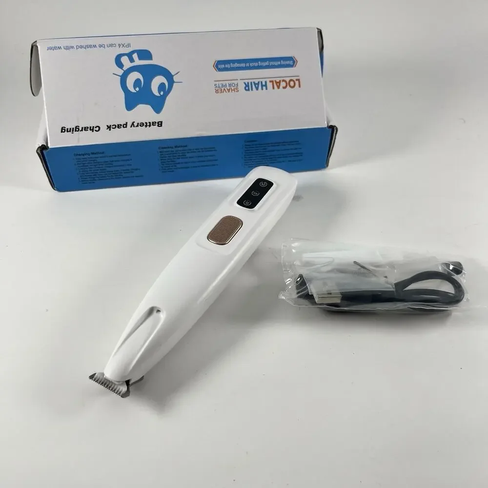 Local Hair Pet Grooming Trimmer USB Rechargeable Quiet White